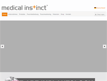 Tablet Screenshot of medical-instinct.de